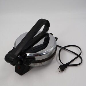 Vitantonio Electric Tortilla Press 750 Silver Chrome Non-Stick 875W USA Made